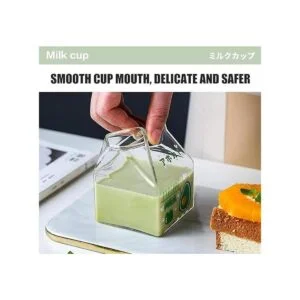 Blsky Kawaii Taza de vidrio para leche para microondas de_5