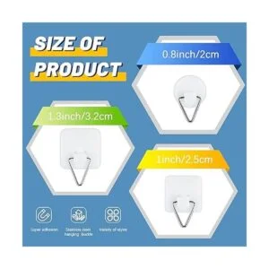 40 piezas invisible adhesivo placa percha redonda vertical_2