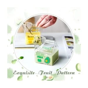 Blsky Kawaii Taza de vidrio para leche para microondas de_6