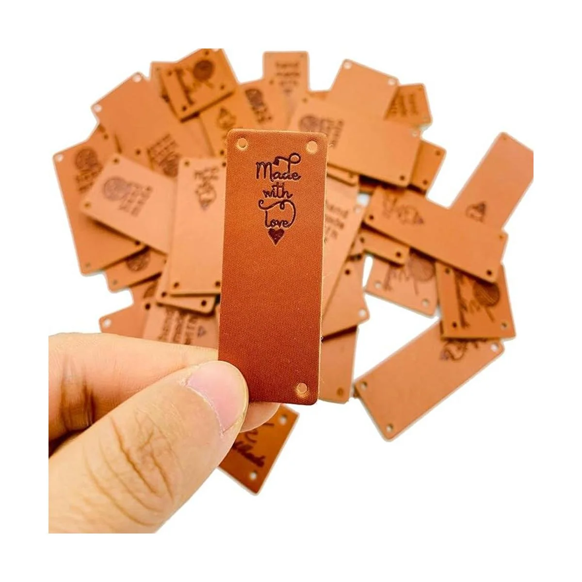 40 etiquetas de piel sintética hechas a mano etiquetas_4