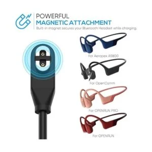 Paquete de 2 cables de carga de repuesto para AfterShokz_2