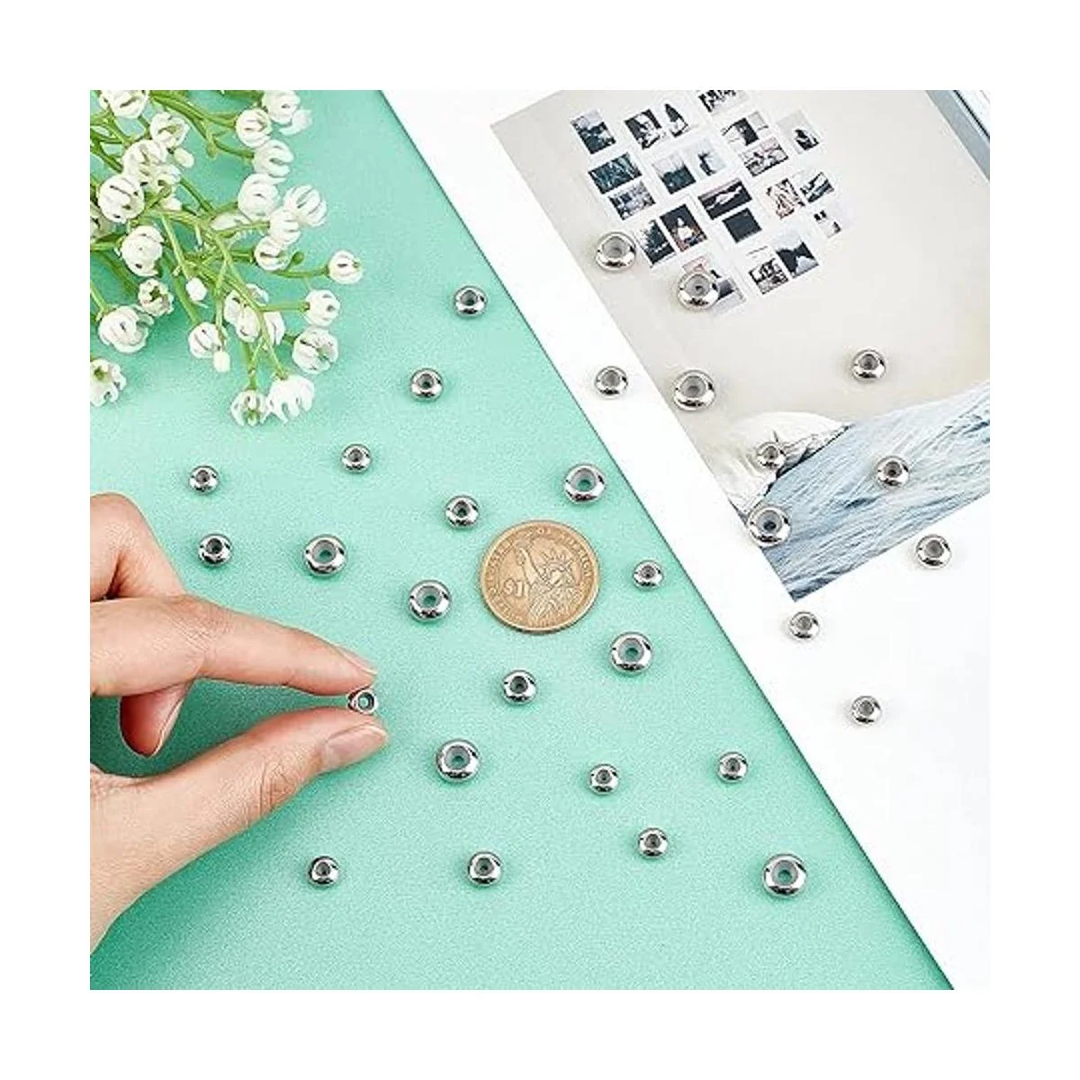 PH PandaHall 30 cuentas deslizantes de acero inoxidable_3