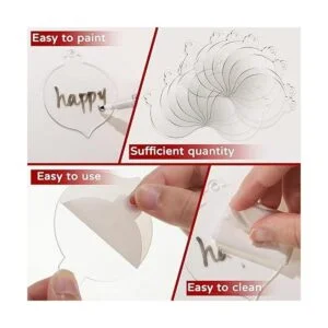 25 adornos de Navidad de acrílico transparente de 3_3