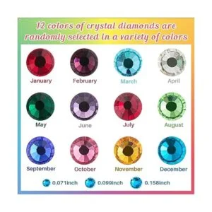 Juego de perforadores de metal con cristales de espalda_4