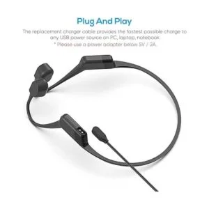 Paquete de 2 cables de carga de repuesto para AfterShokz_3