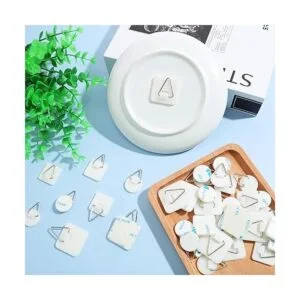 40 piezas invisible adhesivo placa percha redonda vertical_6