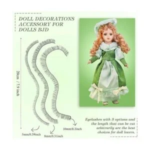 30 tiras de pestañas para muñeca para muñecas renacen_2