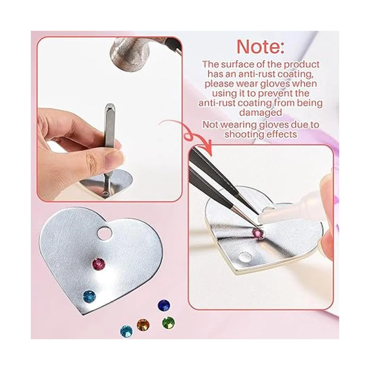 Juego de perforadores de metal con cristales de espalda_3