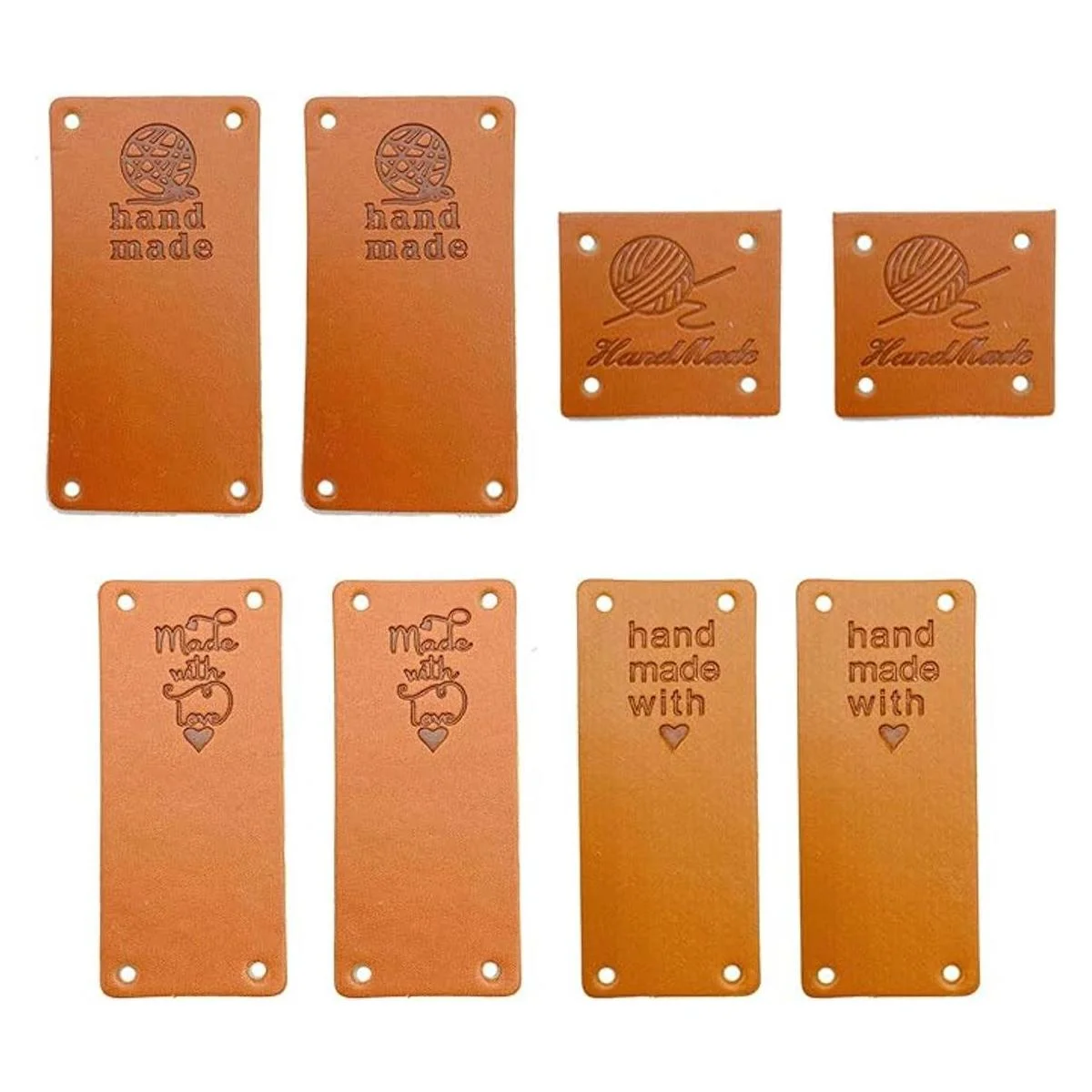 40 etiquetas de piel sintética hechas a mano etiquetas_1