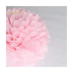 NICROLANDEE Decoraciones de boda 12 pompones de tejido_6