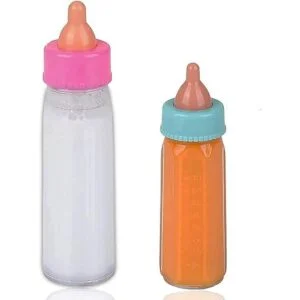 Novelty Paquete de 2 biberones de muñeca accesorios de_1