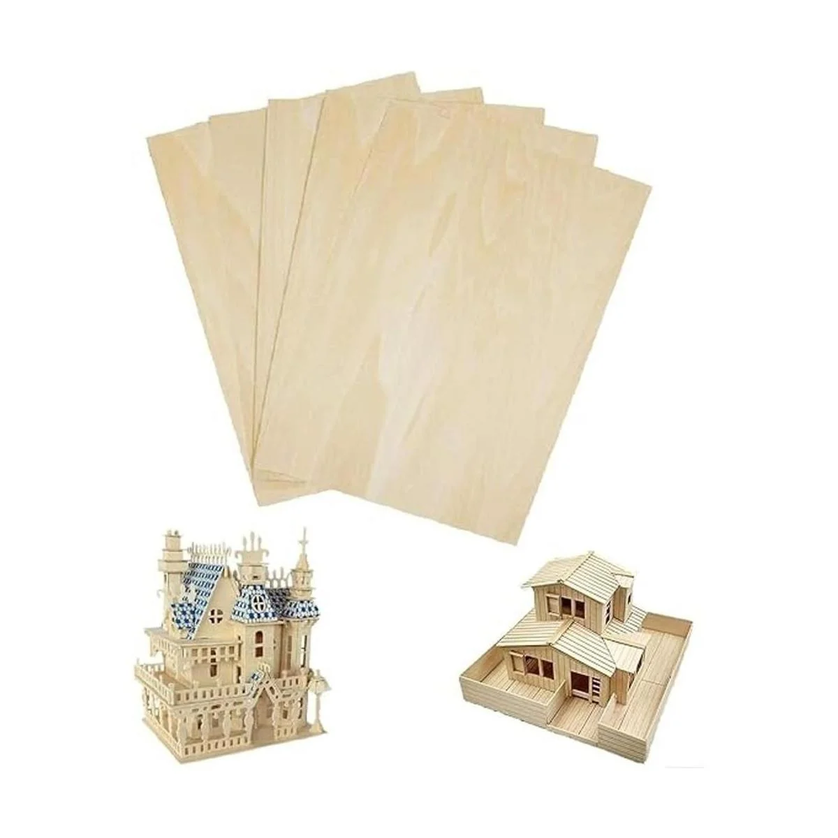 Hojas de madera de tilo sin terminar para manualidades 5_1