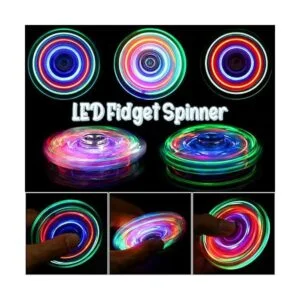 Gigilli Fidget Spinners Paquete de 2 juguetes sensoriales_2
