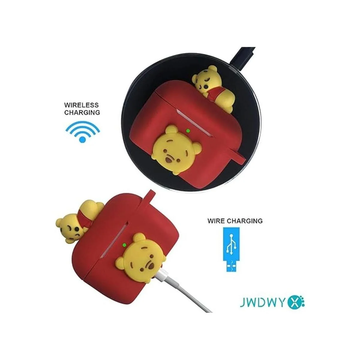 Winnie The Pooh Funda de silicona para Apple Airpod Pro_3