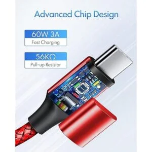 Cable USB C a USB C de carga rápida etguuds PD 60W tipo C_2