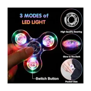 Gigilli Fidget Spinners Paquete de 2 juguetes sensoriales_3