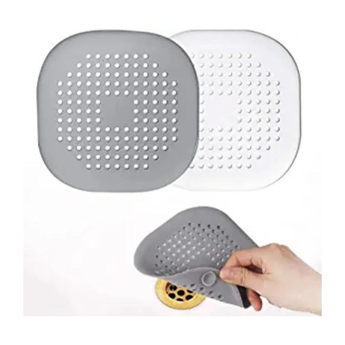 TDZJONE Recolector de pelos cuadrado con ventosa para_1