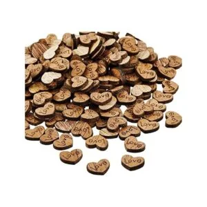 Corazón de amor de madera para el día de San Valentín_1