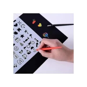 18 piezas herramientas de arte para rayar lápiz de color_2