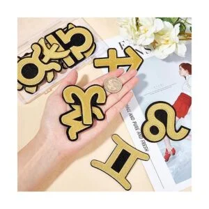 Fingerinspire 12 símbolos de constelación oro zodíaco_4