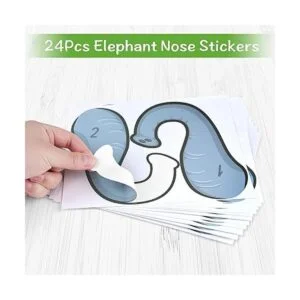 ELECLAND Pin The Nose on The Elephant Party Game para_3