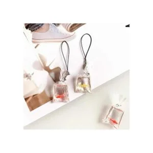 UUYYEO 12 piezas de resina con forma de pez dorado y bolsa_3