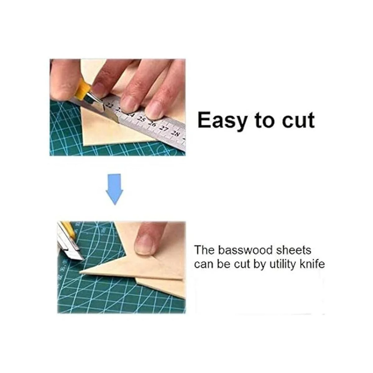 Hojas de madera de tilo sin terminar para manualidades 5_3