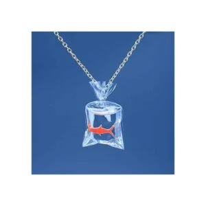 UUYYEO 12 piezas de resina con forma de pez dorado y bolsa_5