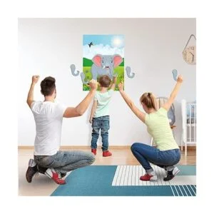 ELECLAND Pin The Nose on The Elephant Party Game para_6