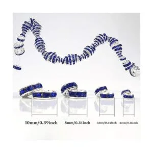 TOAOB 400 cuentas separadoras Rondelle de 0.157 in 0.236_2