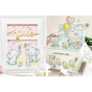 Troqueles de elefante con sello de elefante troquelado en_4