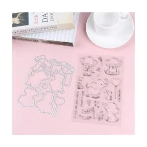 Troqueles de elefante con sello de elefante troquelado en_3