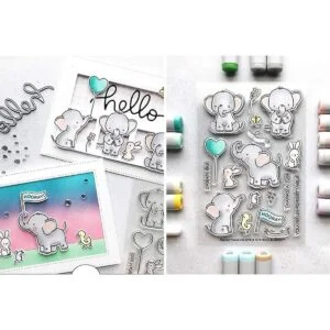 Troqueles de elefante con sello de elefante troquelado en_5