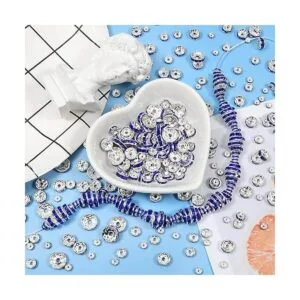 TOAOB 400 cuentas separadoras Rondelle de 0.157 in 0.236_5