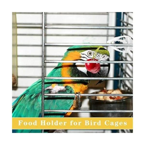 6 piezas de jaula de pájaros soporte de alimentos para_5