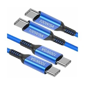 Cable de alimentación de 100 W tipo C a tipo C 6.6 ft 2_1