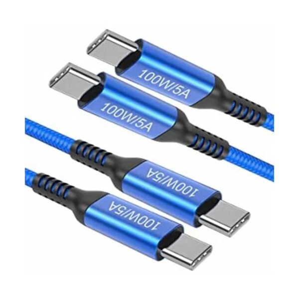 Cable de alimentación de 100 W tipo C a tipo C 6.6 ft 2_1