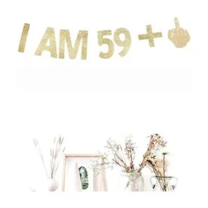 Morndew Cartel de papel dorado con purpurina I AM 591_3