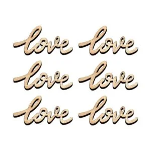30 piezas de Little Love Wood Crafts DIY Recortes de_3