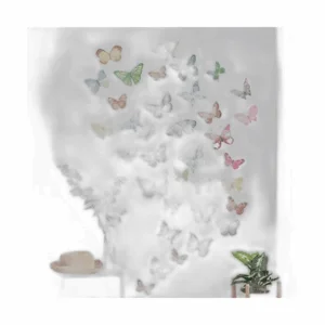 AOWDIAO Calcomanías de pared de mariposa de acuarela para_1