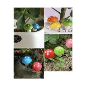 Aliotech 50 piezas mini miniaturas de hongos artificiales_6