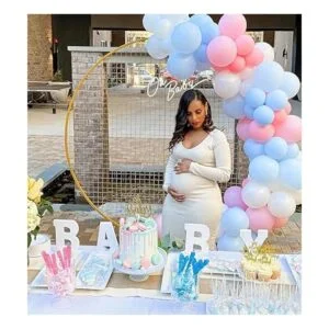 Globos reveladores de género 50 globos de látex rosa azul_7