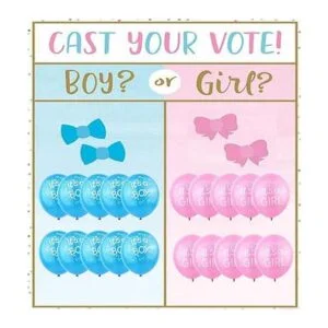 Globos reveladores de género 50 globos de látex rosa azul_6