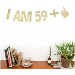 Morndew Cartel de papel dorado con purpurina I AM 591_4