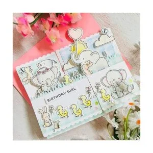 Troqueles de elefante con sello de elefante troquelado en_6