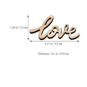 30 piezas de Little Love Wood Crafts DIY Recortes de_2