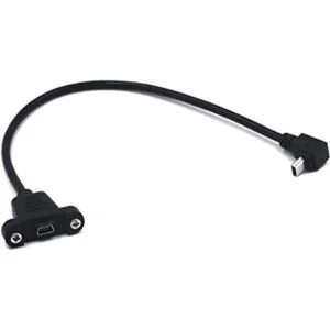 Kework Cable de extensión mini USB de 1.0 ft ángulo_1