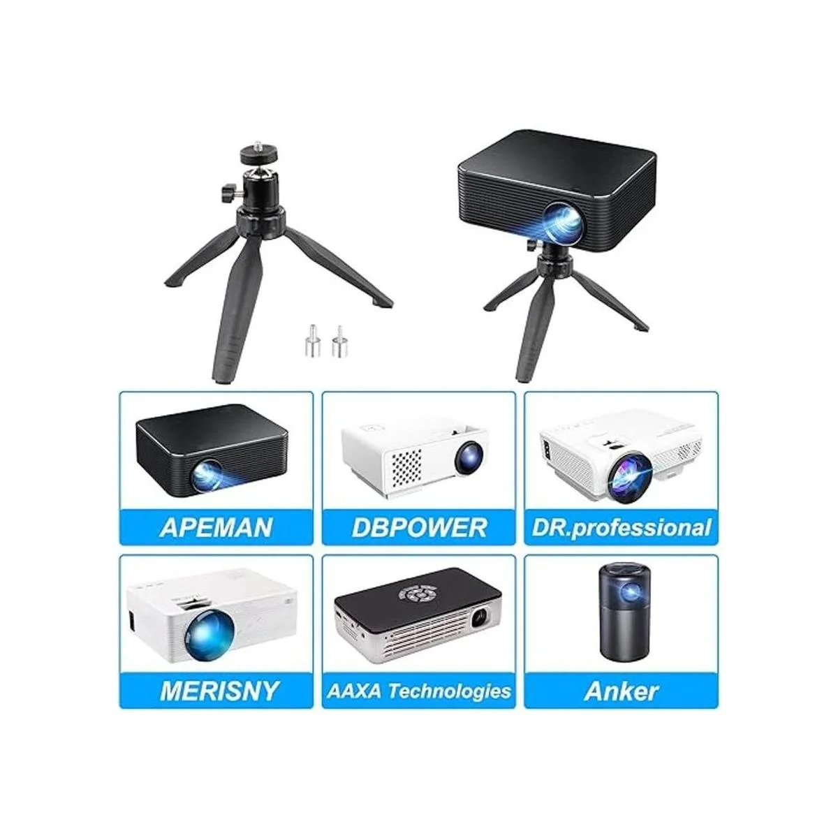 SoeKoa Mini proyector de trípode compatible con DR.J_5