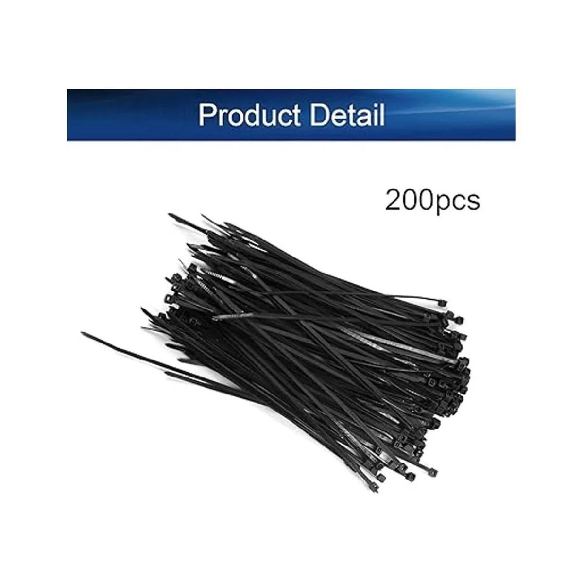 Heyiarbeit Bridas con cremallera de 6 pulgadas 200 bridas_4