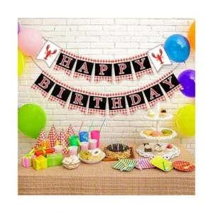 Cartel de fiesta de cumpleaños con temática de cangrejos_5